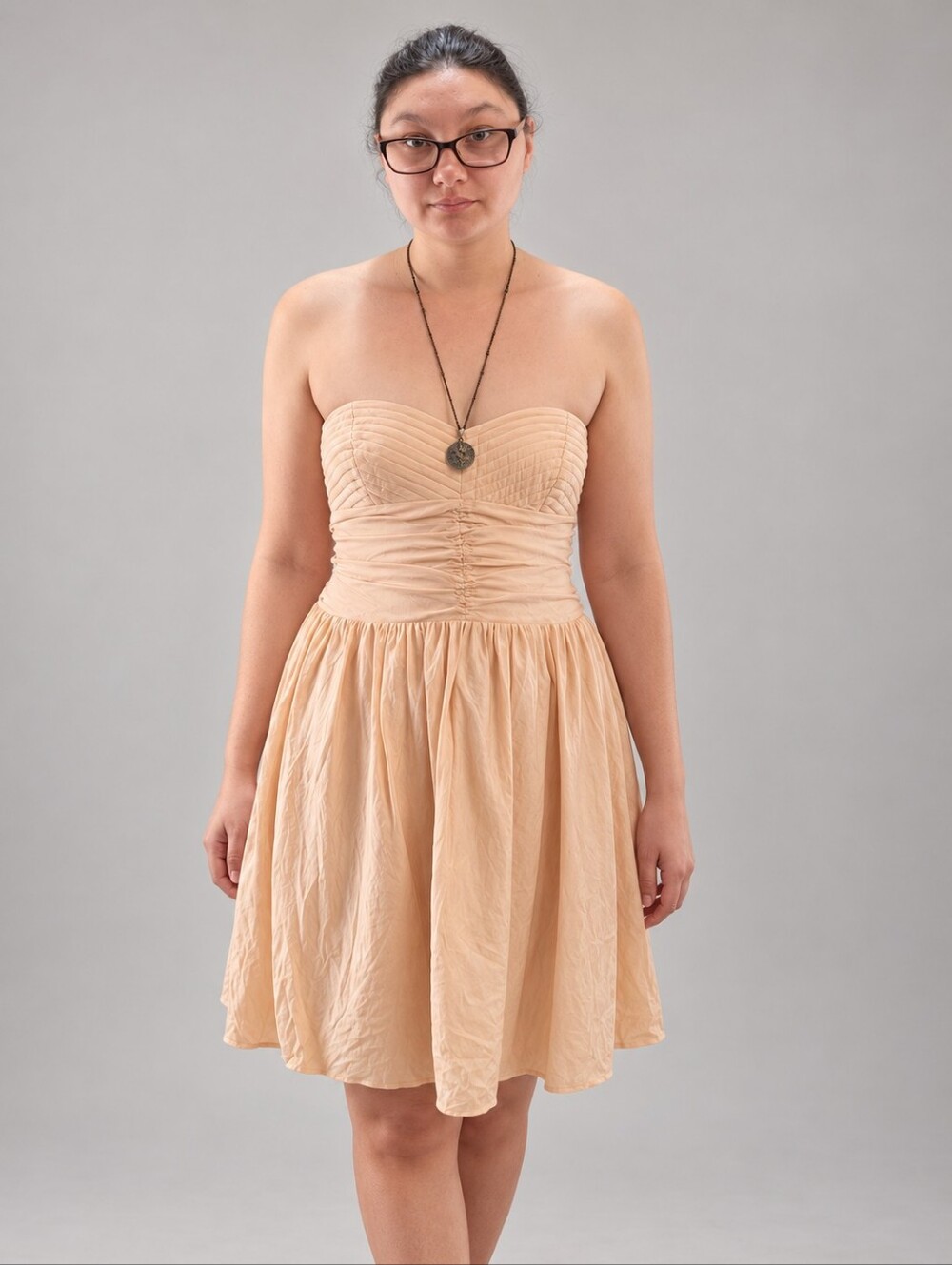 🥝 Fits Like A Medium Parker 100% Silk Strapless Dress – Size Large